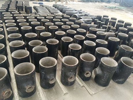 ERW&Pipe Fittings with Internal Mortar Cement for Singapore Client